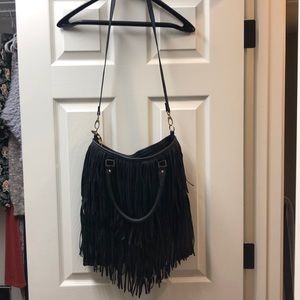 H&M faux leather bag with fringe